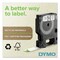 DYMO 0.5 in. x 23 ft. D1 High-Performance Polyester Removable Label Tape - Black on White